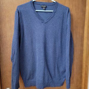 Alfani Mens sweater.Size Large Denim Blue. Cotton & Nylon